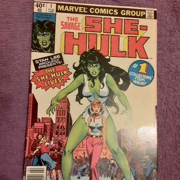 SAVAGE SHE HULK #1 NEWSTAND 1ST APPEARANCE SHE HULK DISNEY JENNIFER WALTERS